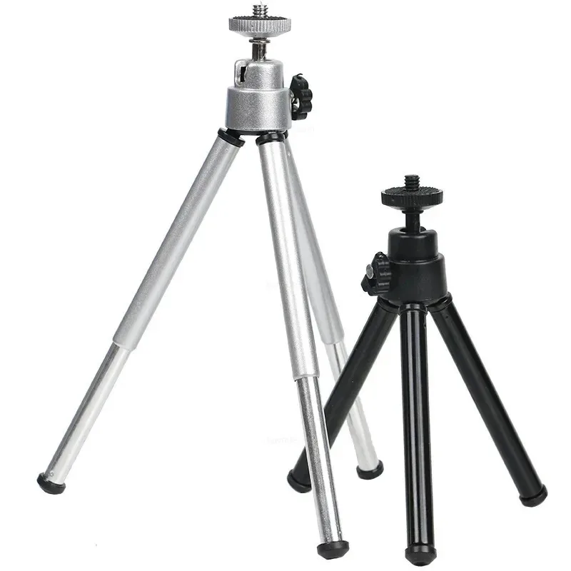 Mini Flexible Tripod 3Section Stand Holder for Projector Camera Aluminum Alloy Desktop Tripod for Mobile Phone