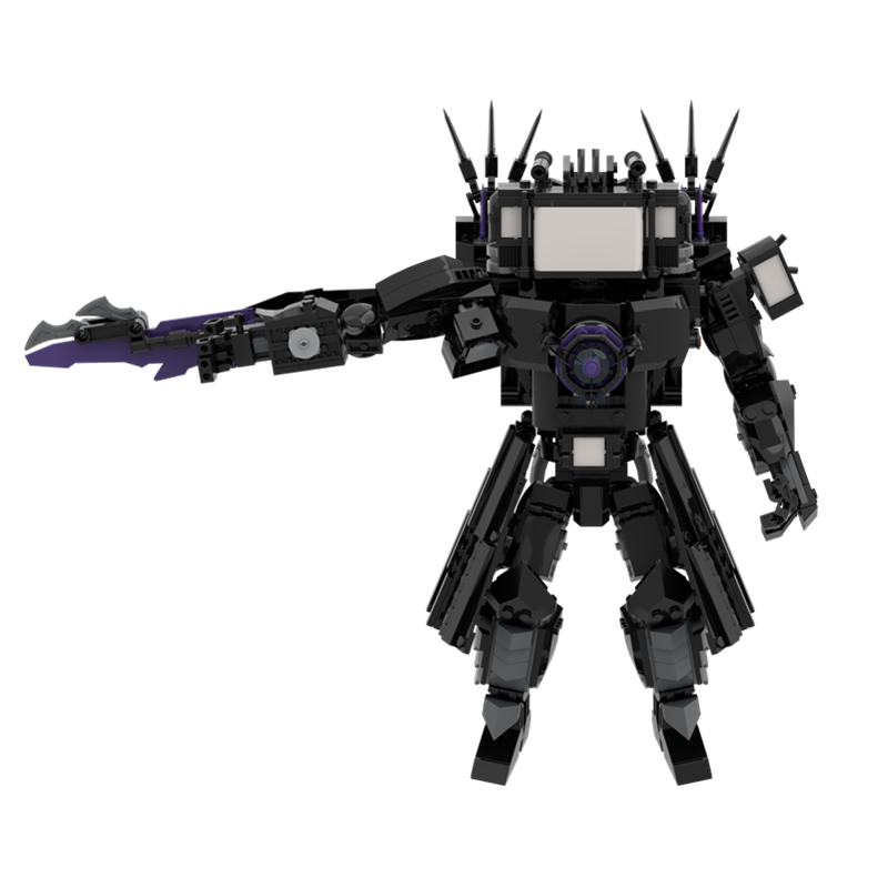 835 ピース/セット Skibidi トイレジャイアントバージョンアップグレードタイタンテレビマンビルディングブロック DIY 組み立てレンガのおもちゃ男の子のためのクリスマスギフト