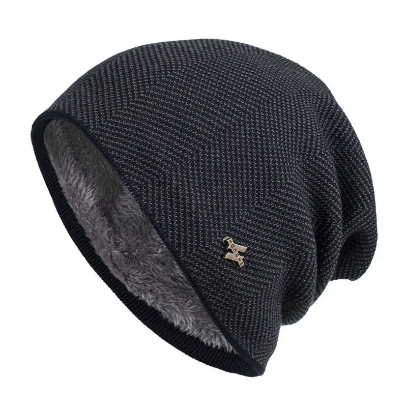Áo Khoác Ấm Nón Người Lớn Dệt Kim Cổ Beanies Skullies Cotton Mũ Len Cho Nam Thương Hiệu Ngoài Trời Nắp Chắc Chắn Gorros