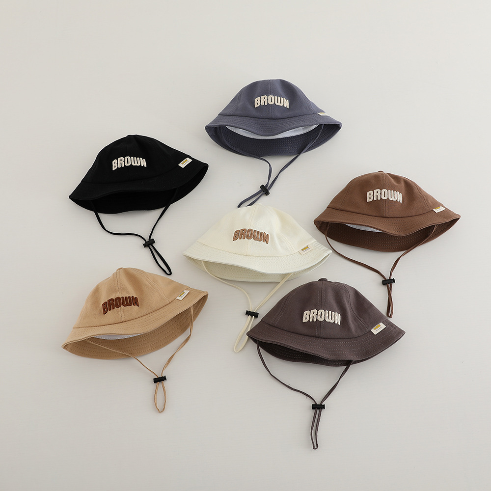 Панама с вышивкой и надписью для мальчиков и девочек 6-24 месяцев