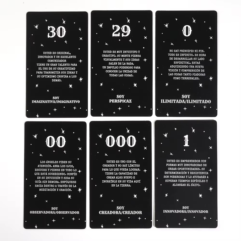 Engel Nummer Berichten Tarot Kaarten Waarzeggerij Oracle 44 Stuks Kaarten Fate Waarzeggerij Tarot Dek Familie Party Bordspel