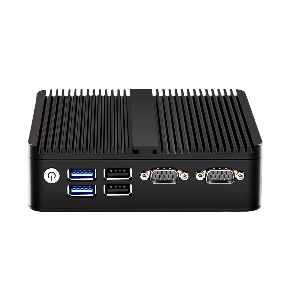 Topton Lüfterloser Mini-Computer der 12. Generation Alder Lake N100 J6413 Quad Core Dual LAN 2*COM NVMe Windows 11 3x4K UHD HTPC Industrie-PC