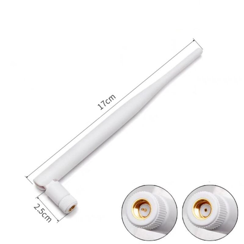 2 unids/lote 2,4 G Wifi Bluetooth antena, varilla de plástico plegable de alta ganancia aérea SMA Pin/agujero, Plug And Play rápido y conveniente