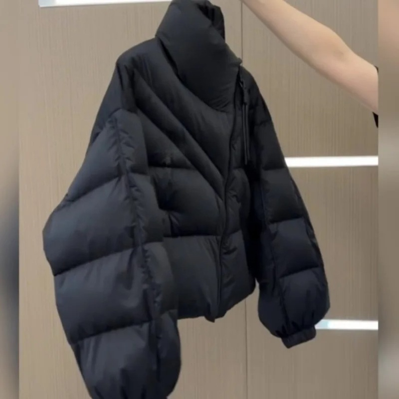 2025 neue Winter Frauen Kurze Daunenjacke Koreanischen Stil Lose Dicke Warme Mantel Mode