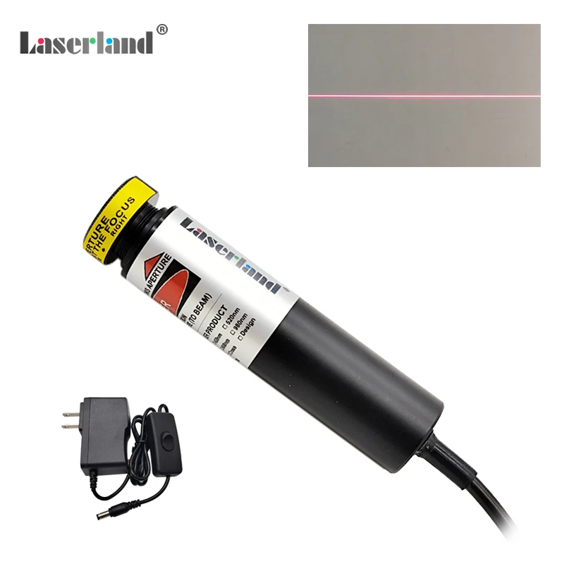 Localisateur focalisable de Module Laser à ligne rouge pour l'alignement des scierie de coupe de bois 100mW 200mW 650nm