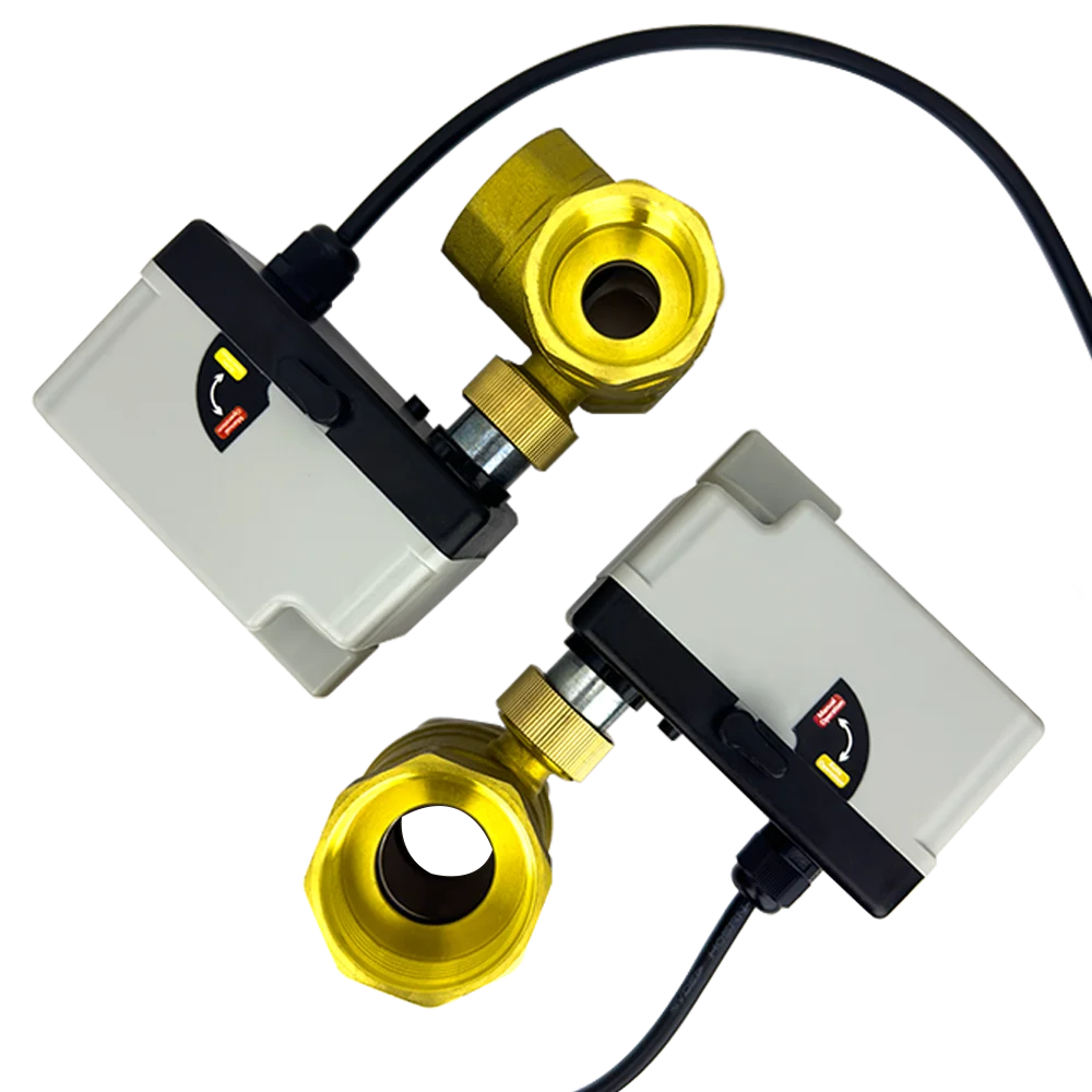 Messing motorisierter Kugelhahn 3-Draht 2-Steuerung elektrischer Stellantrieb DC12-24V 3 Wege / 2 Wege DN15 DN20 DN25 DN32 DN40 mit manuellem Schalter