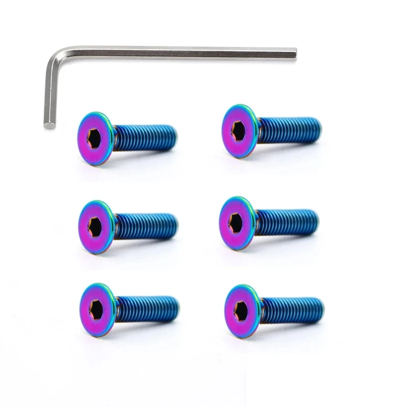 6 Chiếc Bị Cháy Titan Bọc Vô Lăng Bu Lông Ốc Vít + 1x Cờ Lê Bộ Momo Nardi NRG Tác Phẩm Chuông Chủ Dụng Cụ phụ Kiện Xe Hơi