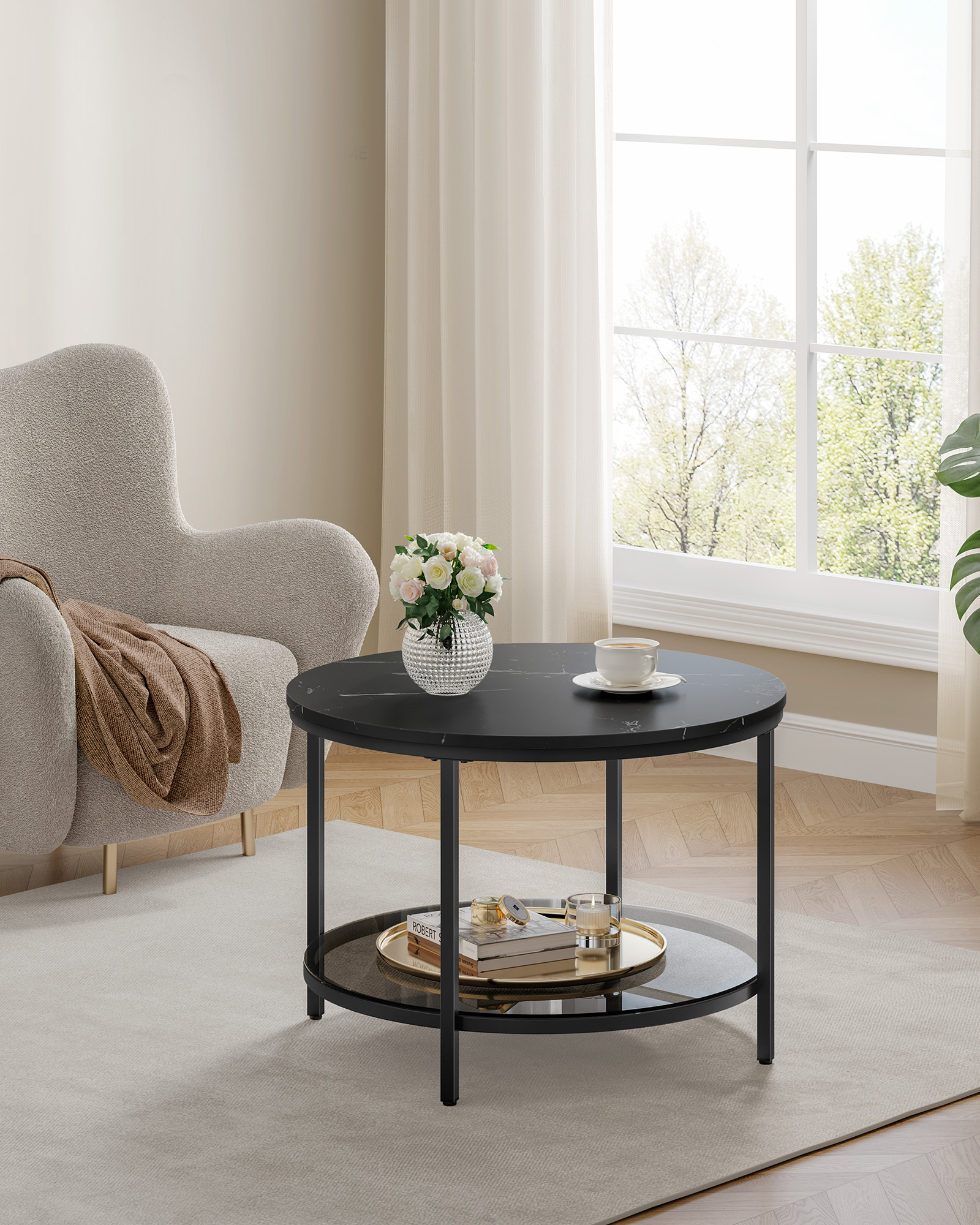 VASAGLE salontafel, woonkamertafel, salontafel, voor woonkamer