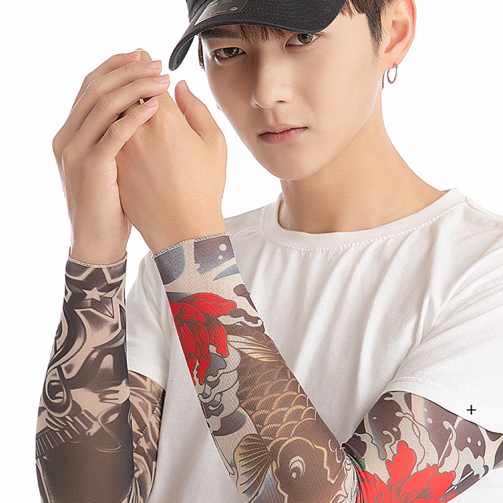 男性と女性のためのUV保護付きアームスリーブ,1ピース,ランニング,スポーツ,夏,新品