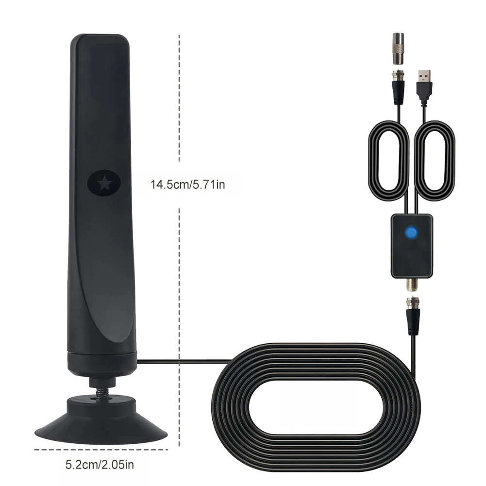 4K UHD Digital TV Antennenverstärker Signalverstärker Indoor 50 Meilen High Gain Signalempfänger Satellitenschüssel Fernseher Empfänger