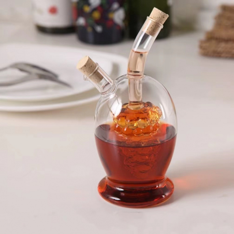 【2834ポジティブレビュー】家庭用醤油酢調味料ボトルキッチン収納ガラスオイラークリエイティブキッチン用品密封S