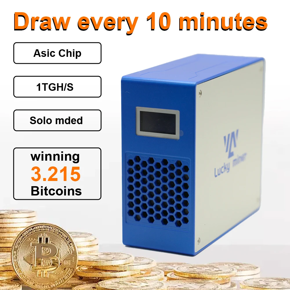 Bitcoin miner lv07 crypto Solo miner BTC BCH BSV DGB WIFI 1TGH/S SHA256 BM1366 miner crypto miner