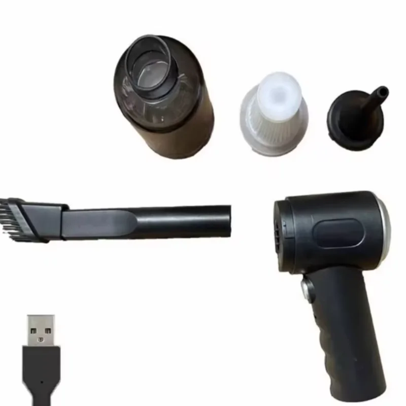 Aspirador de coche inalámbrico de 9000Pa, dispositivo de limpieza portátil con carga USB de 1200mAh, Mini aspirador húmedo y seco para el hogar