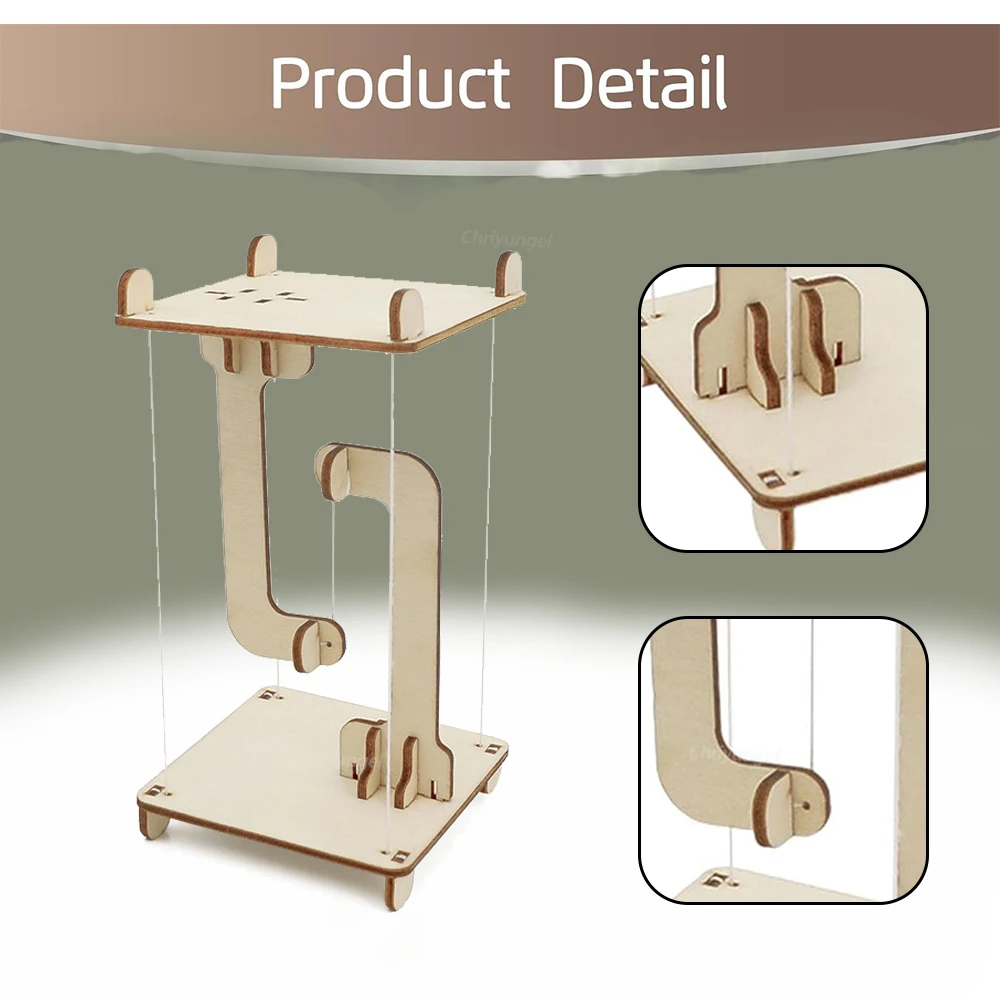 STEM Toys DIY Anti-Gravity Tensegrity Structure Floating Table Wooden Science Physics Building Model Educational Gift for Kids