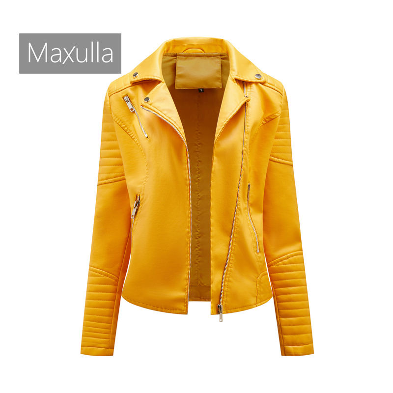 Frühling Herbst Damen lässige Leder bekleidung Outdoor wind dichte Retro Pu Tops Mode schlanke Motorrad tragen Damen bekleidung