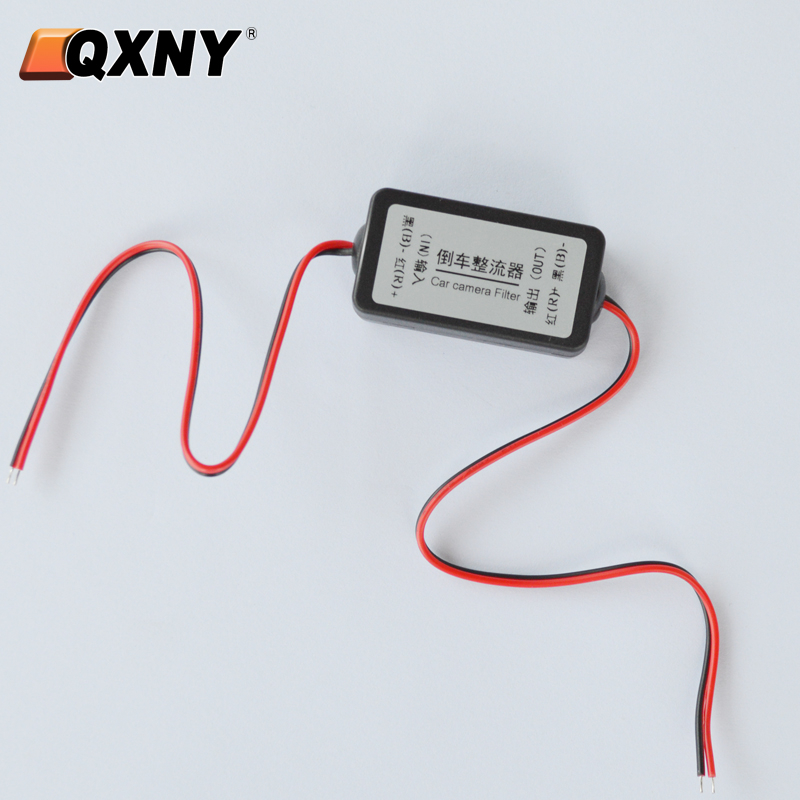 Retificador da visão traseira do carro, conector do filtro do capacitor do relé de potência de 12v dc para o filtro da câmera do carro automático da backup resolve o respingo da ondulação