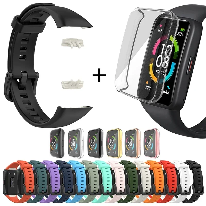Correa de silicona para Huawei Band 6-6 Pro, Correa para reloj inteligente, pulsera ajustable de repuesto, Correa Honor Band 6