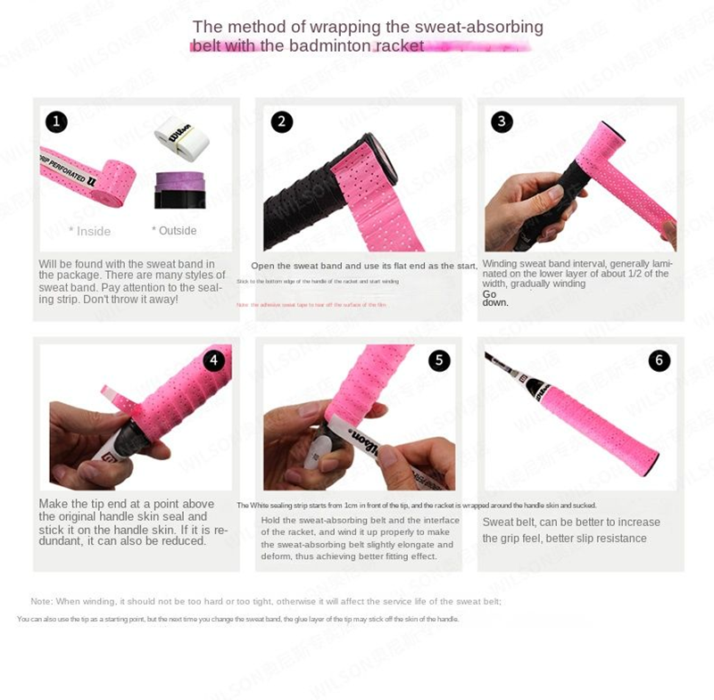 12/24Pcs Wilson มือกาวเทนนิส OverGrip แบดมินตันสควอชการฝึกอบรมเหงื่อดูดซับ Wraps เทนนิสอุปกรณ์เสริมแบดมินตันพาเดล