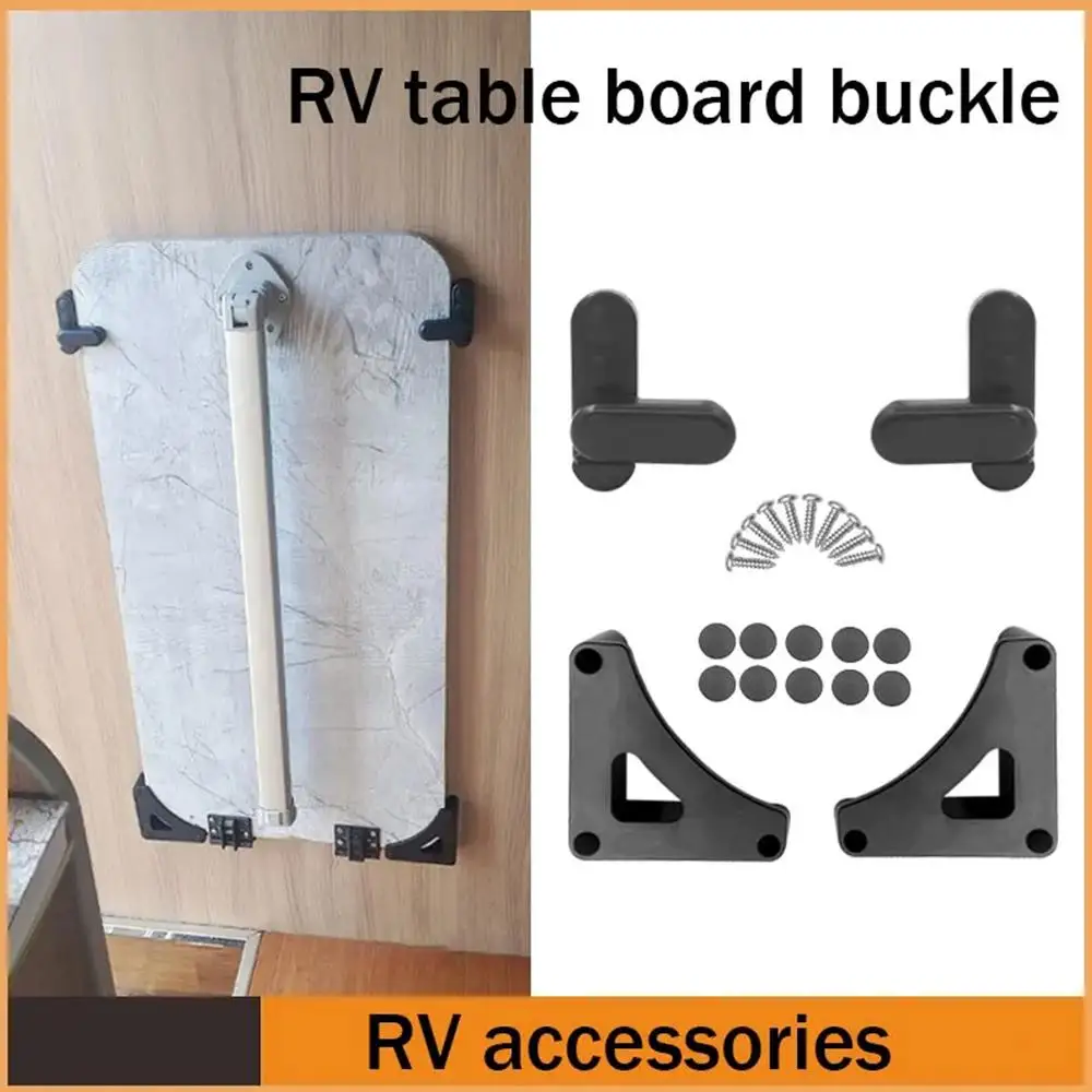 Juego completo de tablero de mesa para RV, hebilla de remolque, mesa plegable para exteriores, tablero de gabinete, cerradura giratoria, suministros para RV, 1 Juego