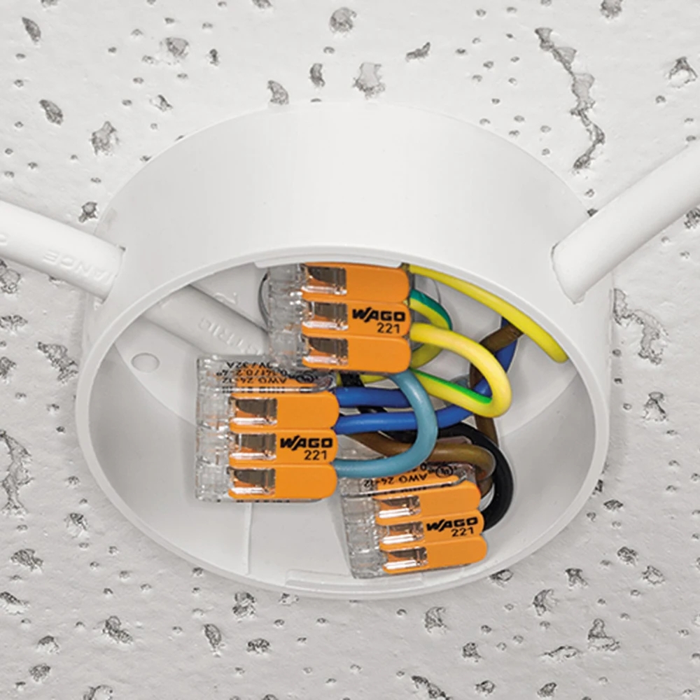 （10pcs） Original Wago wiring terminal 221-412 221-413 221-415 Wiring connector