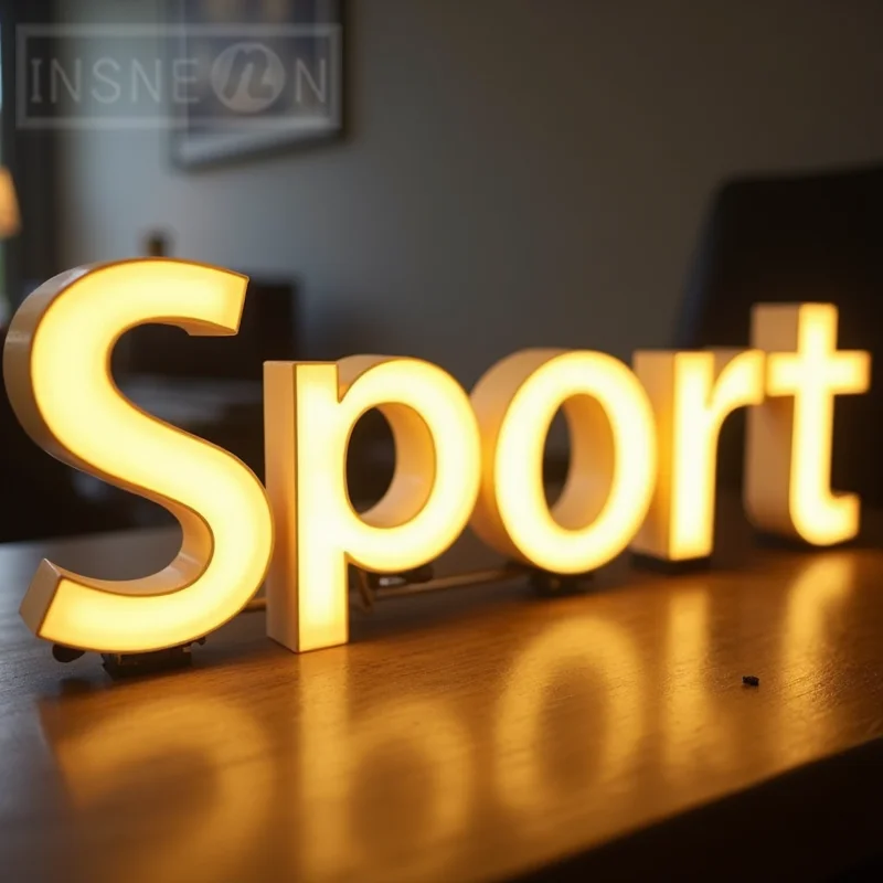 Custom 3D Metal LED Light Up Sign For Outdoor Business Storefront Waterproof Illuminated Advertising Signage