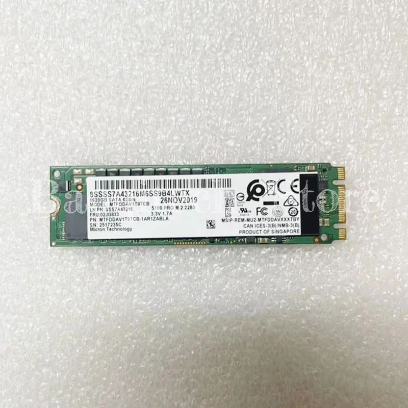 5300 PRO New Original for Micron SSD 5300 BOOT 240G 480G 960G 1.92T M.2 NGFF  SATS 2280 Enterprise level Solid State Drive