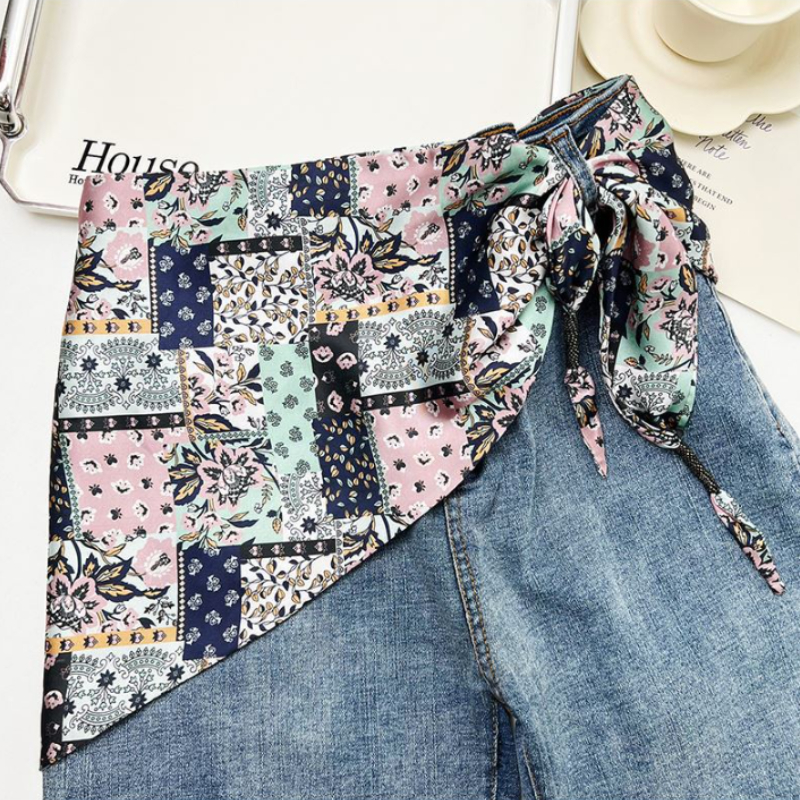 1 peça [cinto de lenço feminino] cinto de lenço feminino – cincher de cintura com alça longa para jeans, vestidos, calças – sotaque de cinto elegante