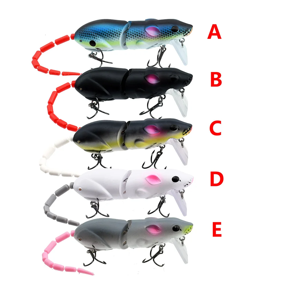 15.5CM 마우스 루어 인공 플라스틱 마우스 낚시 루어 Swimbait Rat Pike Bass Minnow Floatingbaits 낚시 태클 액세서리