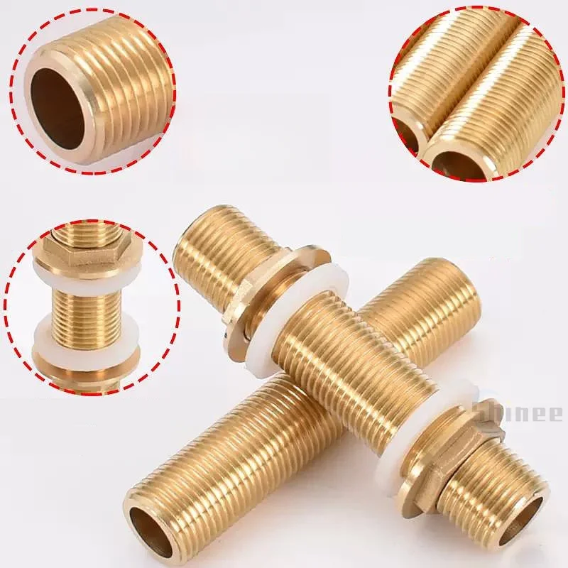 1/2 "1/4" ขั้วต่อถังน้ําทองเหลืองปะเก็นซิลิโคนท่อทองแดงถังปลาข้อต่อ Joint สวนชลประทานท่ออะแดปเตอร์