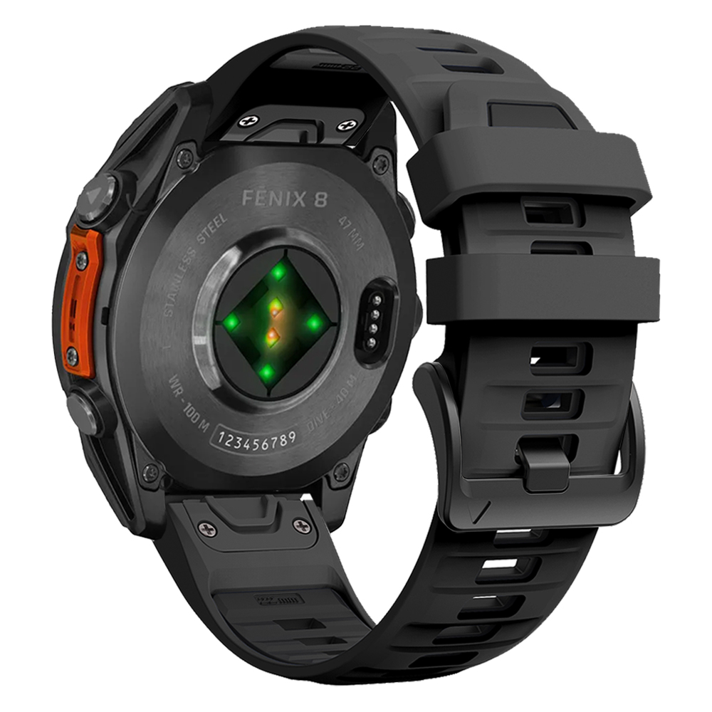 1:1 Fenix8 Uhrenarmband für Garmin Fenix 8 47 mm 51 mm E 7 7X 6 6X 5 5X/Epix Pro/Enduro 3 QuickFit 22 mm 26 mm Silikonarmband