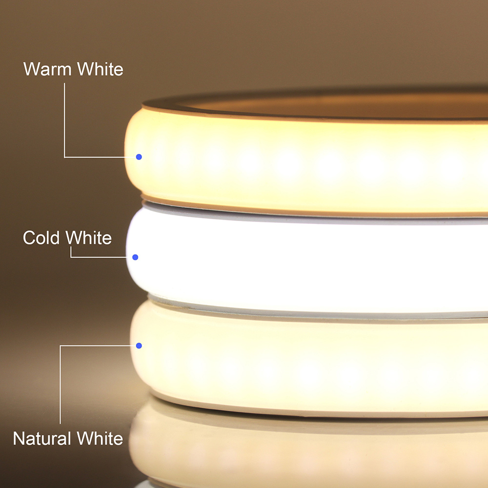 220V COB LED 네온 스트립 라이트 벽 터치 Wifi 블루투스 23key 원격 제어 전원 키트 디밍 가능 288 LED 유연한 실리콘 램프