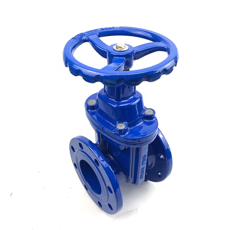 Válvula de puerta de hierro fundido resistente, 3 pulgadas, DN80, PN16, DIN3352-F4