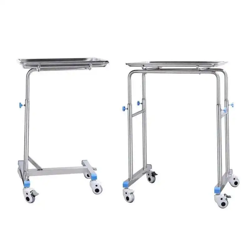 Carrello in acciaio inossidabile addensato Carrello medico Carrello per barbiere Carrello per vassoio per chirurgia ospedaliera Carrello ausiliario per salone di bellezza
