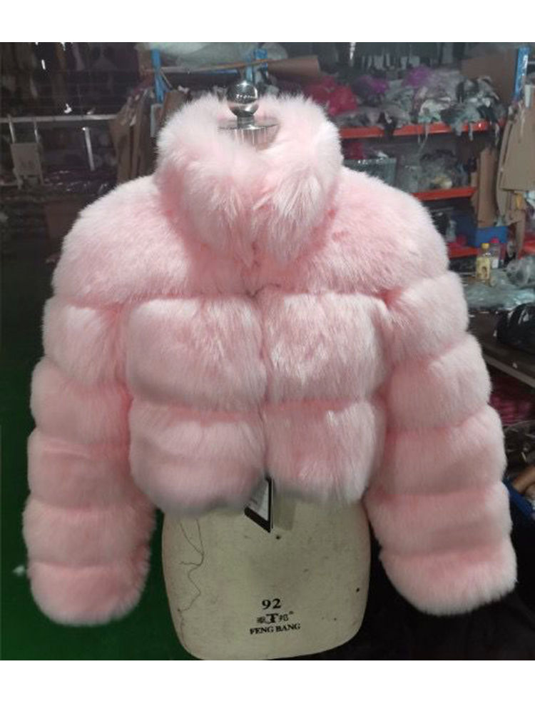 Zadorin เสื้อโค้ทขนสัตว์เทียมสำหรับผู้หญิง, เสื้อโค้ทขนเฟอร์อุ่นคอปกตั้งเสื้อโค้ทขนสัตว์ฤดูหนาว