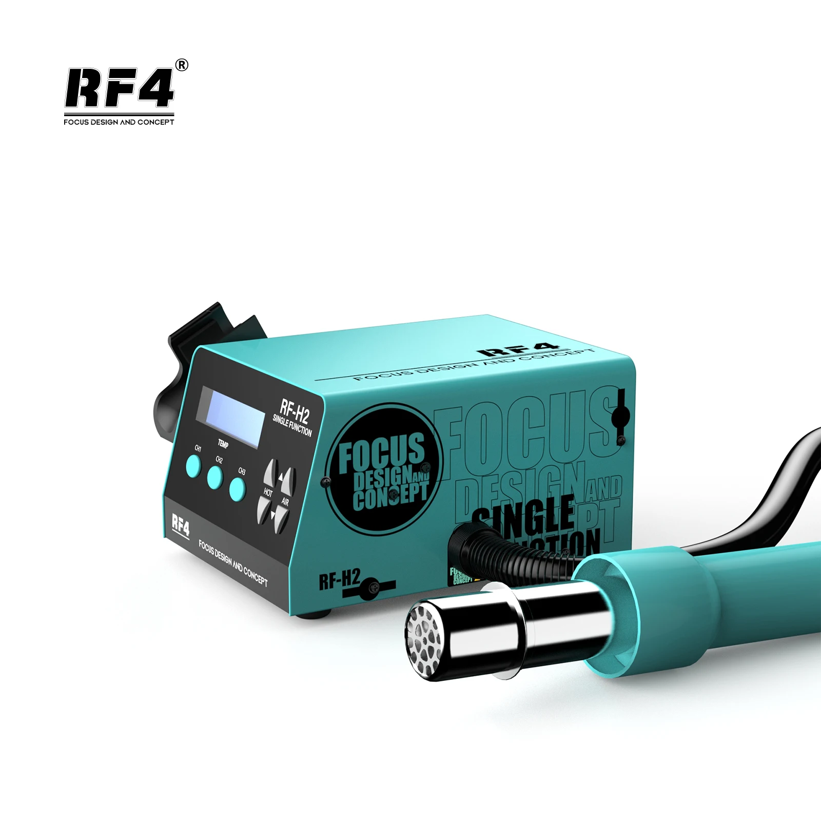 RF4 New1000W 빠른 디 솔더링 핫 에어 건 솔더링 스테이션 디지털 디스플레이 지능형 BGA 재 작업 스테이션-PCB 칩 수리 H2