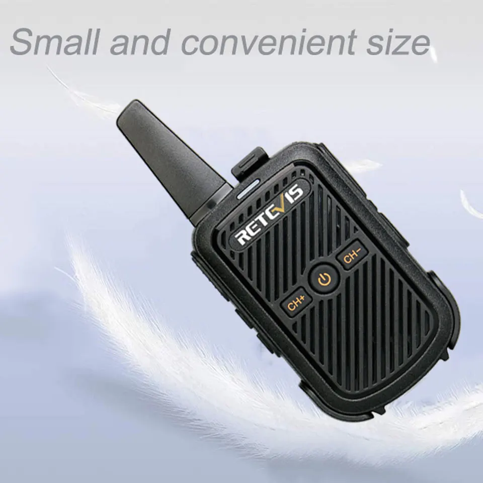 Mini-Walkie-Talkie Retevis RT15 Tragbares Funkgerät Tragbarer Funkkommunikator Walkie-Talkies 1 oder 2 Stück für die Hoteljagd