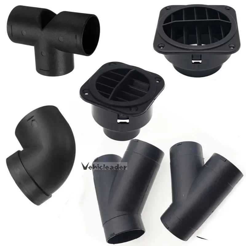 Conducto de ventilación de aire de 42mm/90mm/60mm/75mm, pieza T Y L, conector de salida de tubo de codo, unión para calentador de estacionamiento diésel Webasto