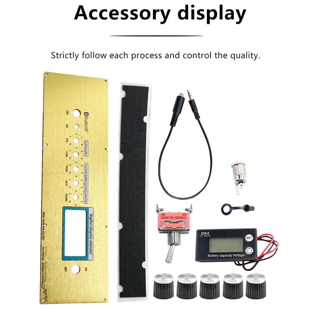 ZK-TB21 Bluetooth Verstärker Panel Kit mit Lautstärkeregler Digital Display Aluminiumlegierung Frontplatte DIY Audio Teile