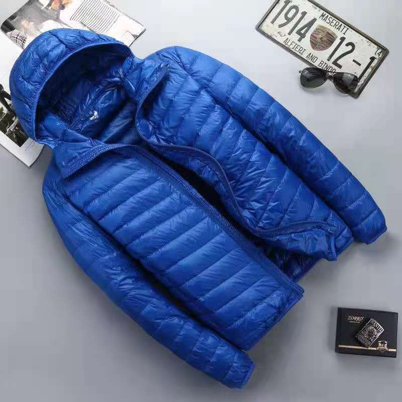 Herbst Winter Ultra Licht 90% Weiße Ente Unten Mit Kapuze Mann Mantel Jaqueta Masculino Chaqueta Hombre Puffer Dünne Männer Unten jacke Neue