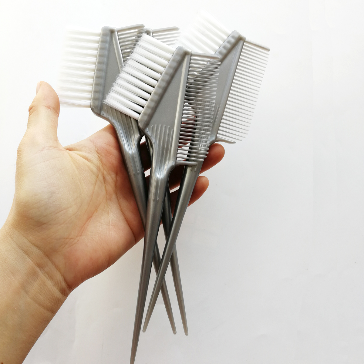 Coloração de cabelo profissional Escovas, Tinting Dye Escova para Barbearia, Moda Glitter Comb Handle, Styling Tool