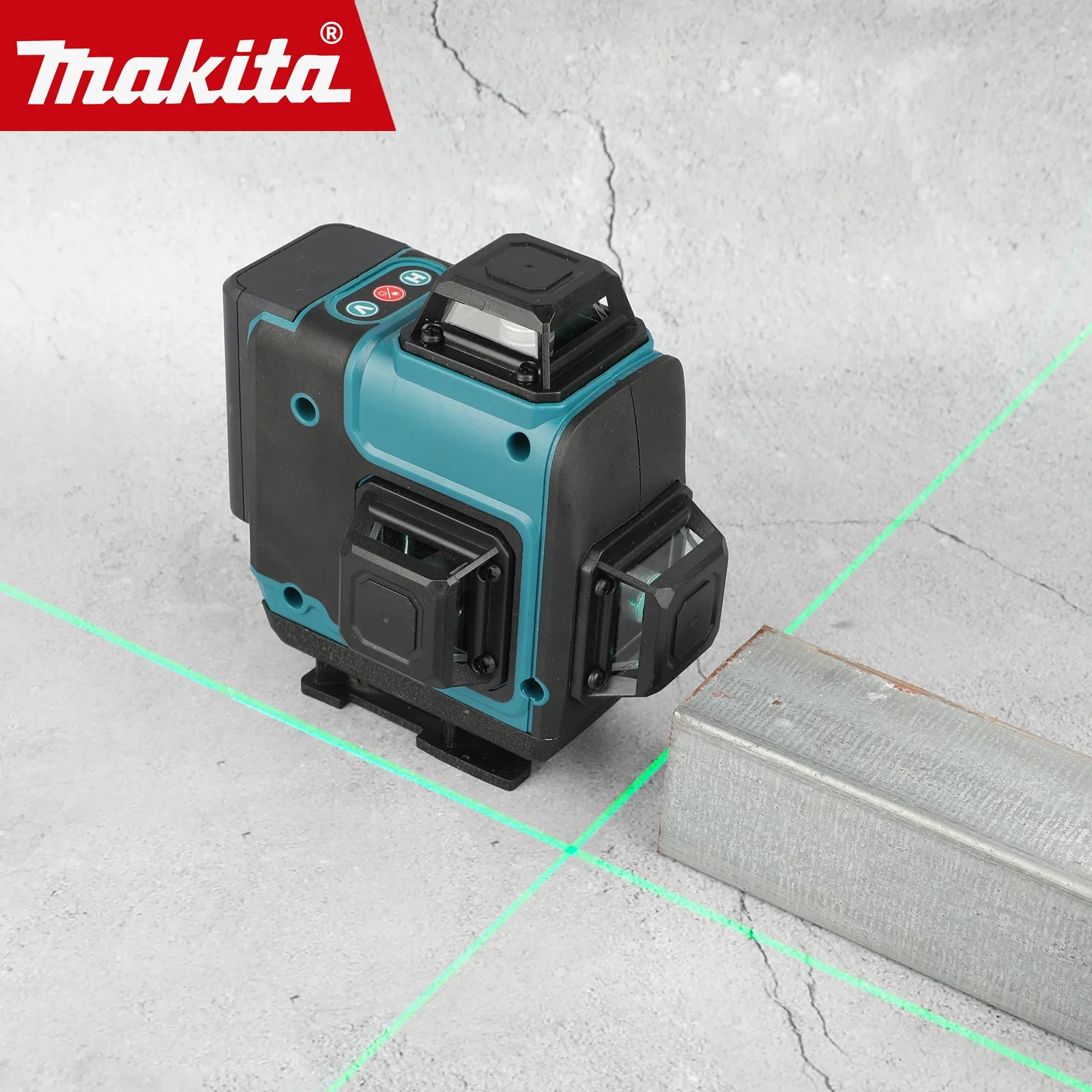 Makita 16-Line Laser Level Green Line Self-Leveling High-precision Portable 360 Vertical Cross Super Powerful Green Beam