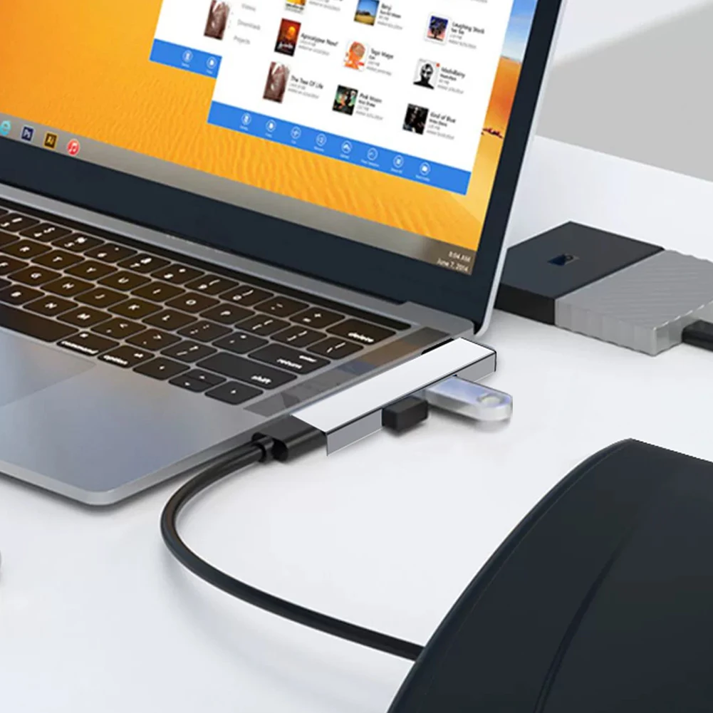 3-in-1-USB-HUB Typ C-HUB OTG USB 3.0/Typ-C 3.0 bis 3 USB-USB-Splitter-Hub Geschwindigkeit 5,0 Gbit/s 3 Port für PC Computer Laptop