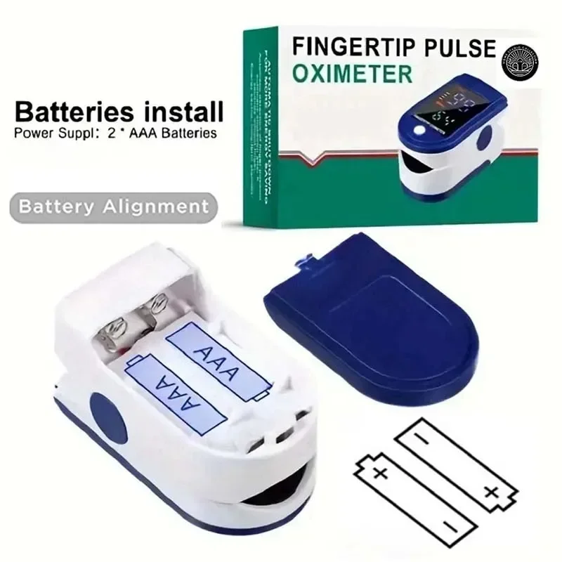 แบบพกพาสี่สีปลายนิ้ว Oximeter Heart Rate Meter PULSE เลือดออกซิเจนความอิ่มตัวหน้าจอ OLED หลอดดิจิตอล Practical Monitor
