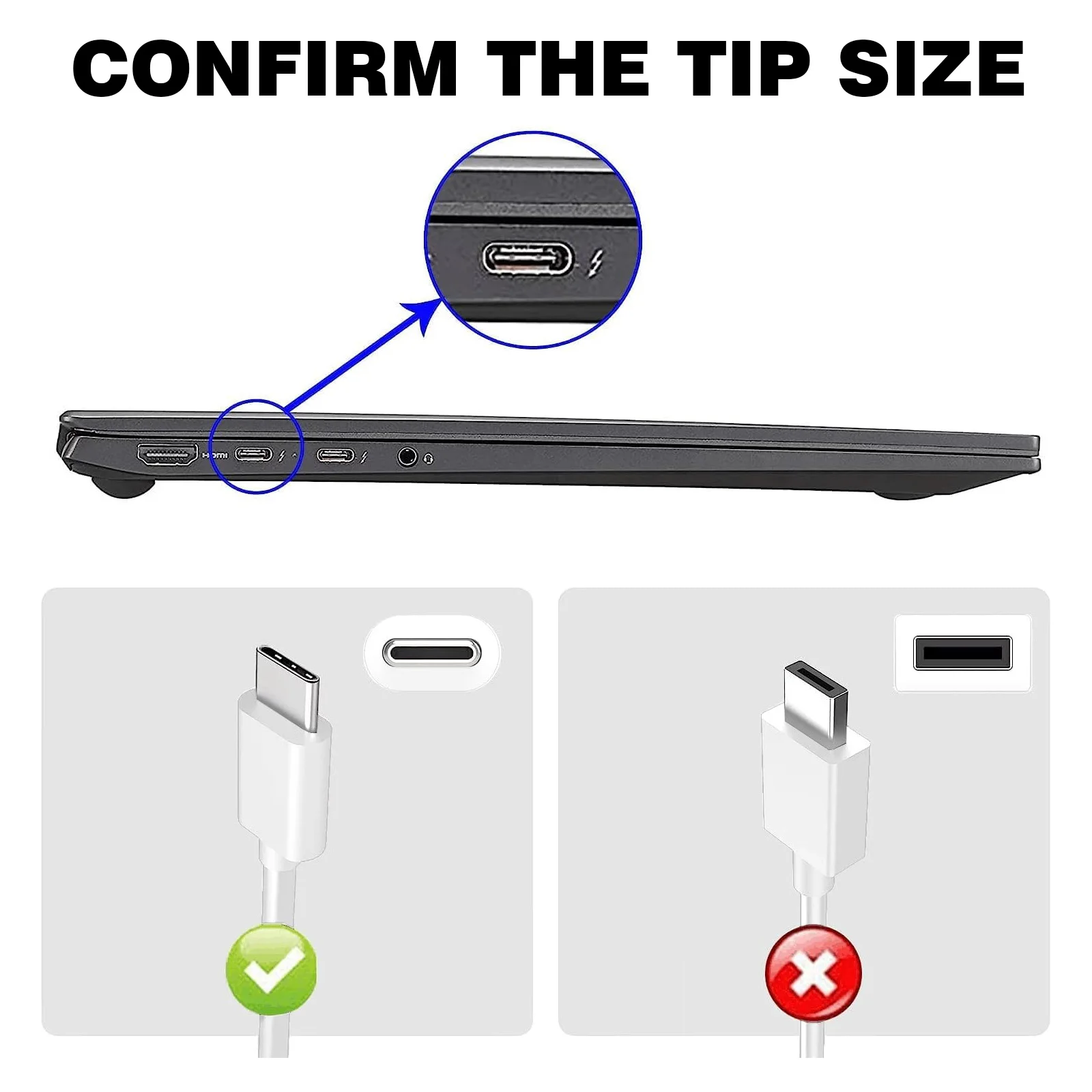 Reletech 65W USB C Laptop Power Adapter Type C Power PD Wall Fast Charger Fort MacBook Dell Lenovo Huawei HP Notebook