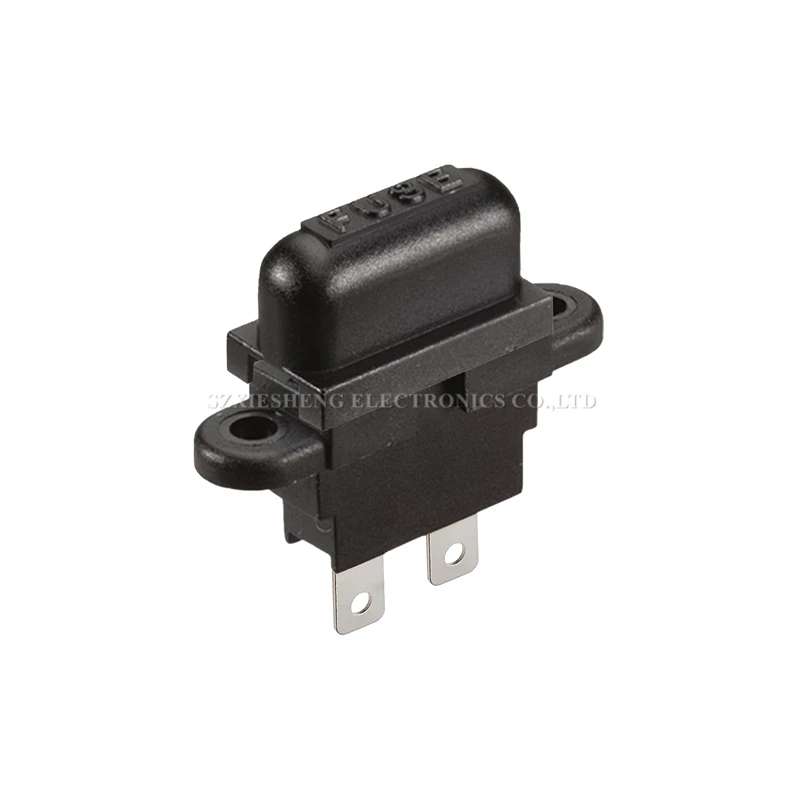 Sedile portafusibile standard con lama ATC automatica da 5 pezzi per SUV per camion barca auto con coperchio nero + fusibile standard con lama ATC automatica da 5 pezzi