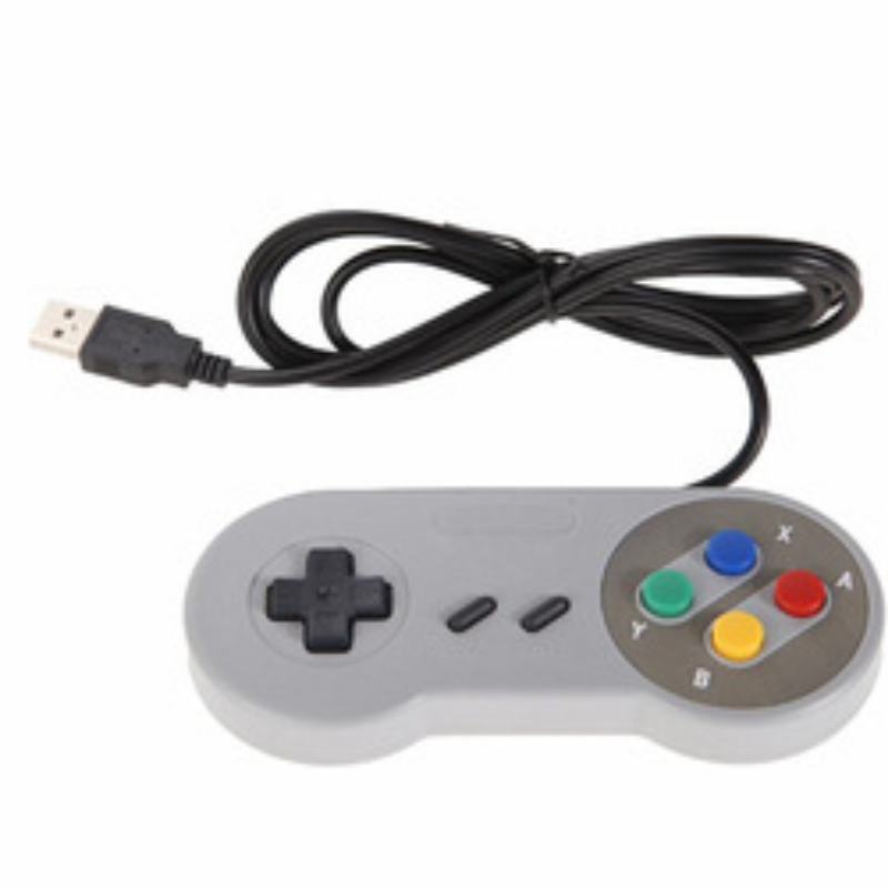 1 pçs com fio super usb controlador gamepad joysticks clássico joypad para nintendo snes jogos windows pc mac computador