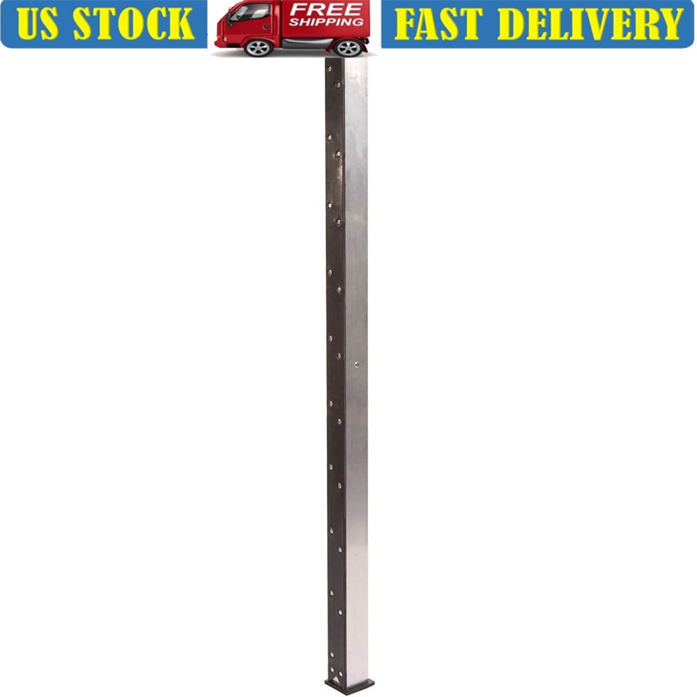 6' Aluminum Pump Jack Scaffolding Pole Section Heavy Duty 5000 lbs Load Capacity Durable Industrial Rubber Aluminum