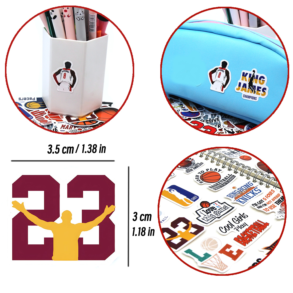 10/50/100 PCS น่ารักการ์ตูนบาสเกตบอลสติกเกอร์ Kawaii Candy สีสติกเกอร์ Scrapbooking ไดอารี่สติกเกอร์โรงเรียนเครื่องเขียน Office