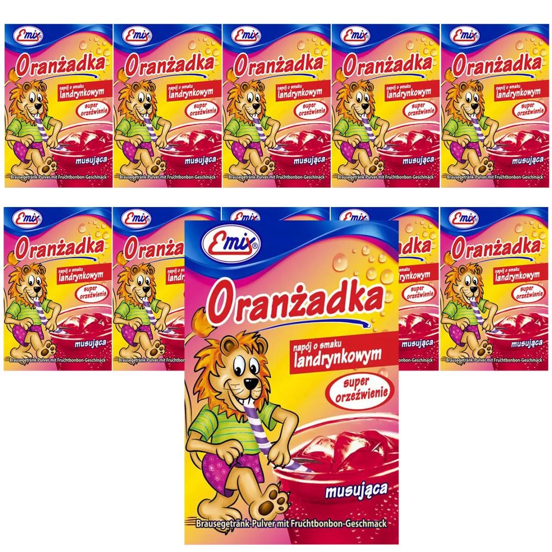 Emix Oranżada o smaku landrynkowym 16 g x 10 sztuk