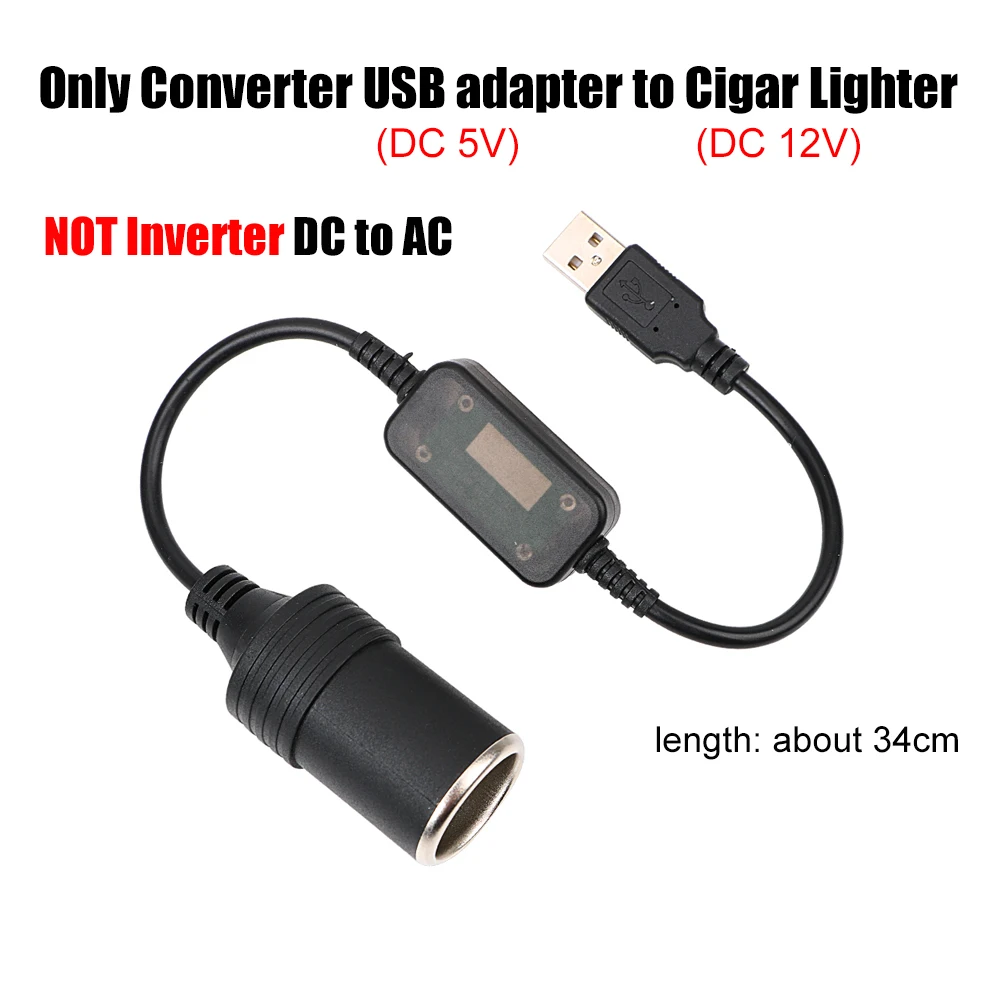 Auto Interieur Zubehör Stecker Stecker Adapter USB 5V bis 12V Konverter Adapter Kabel Controller Ladegerät Kabel buchse